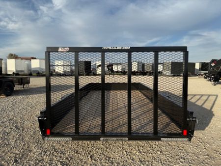New 2026 H&H Black 82"x14' 3k Solid Side Utility Trailer