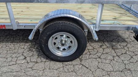 New 2026 Load Rite 6x14 ALL GALVANIZED Utility w/ Spring Assist Gate
