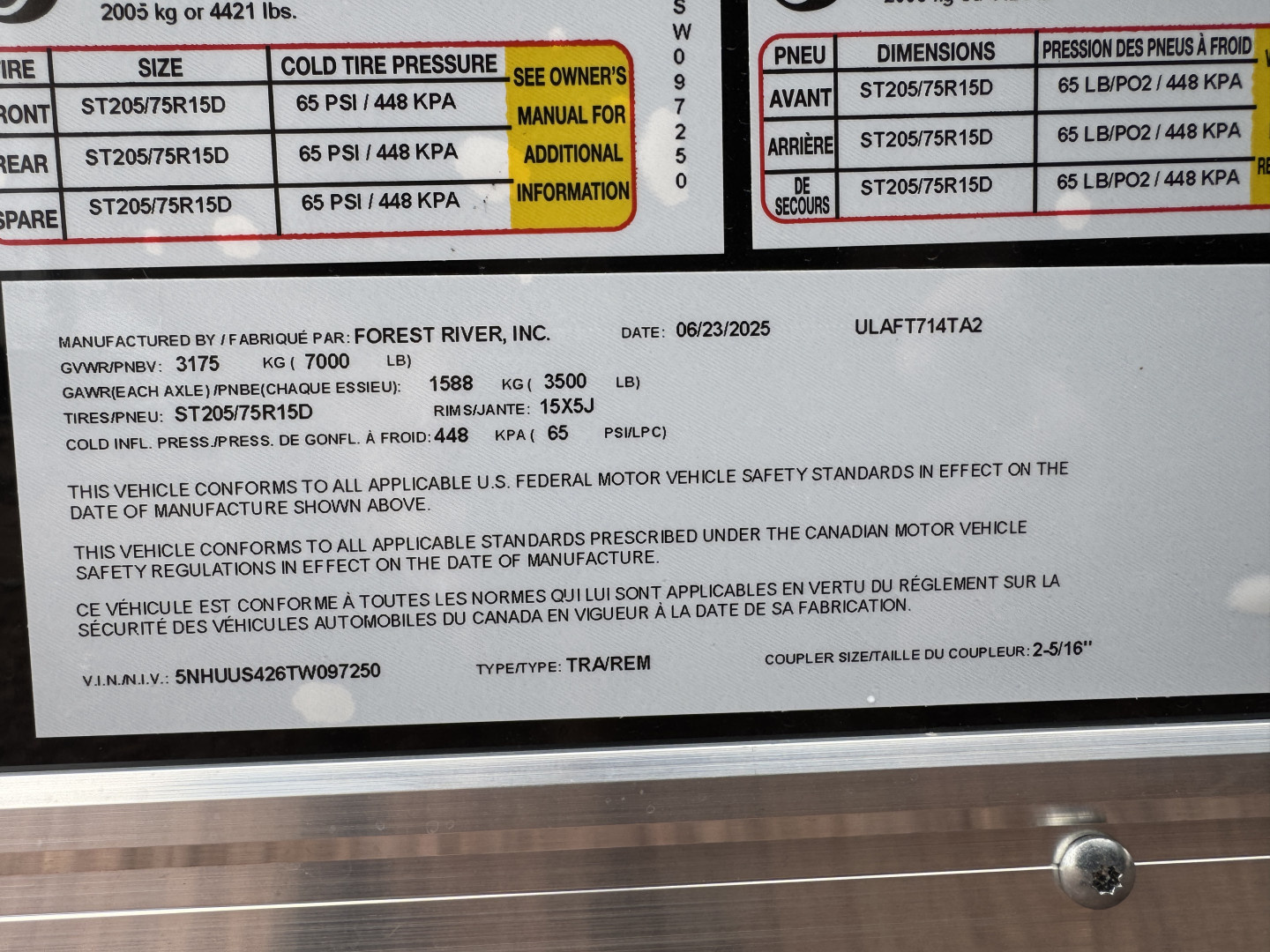 New 2026 US Cargo ULAFT514TA2 Cargo / Enclosed Trailer