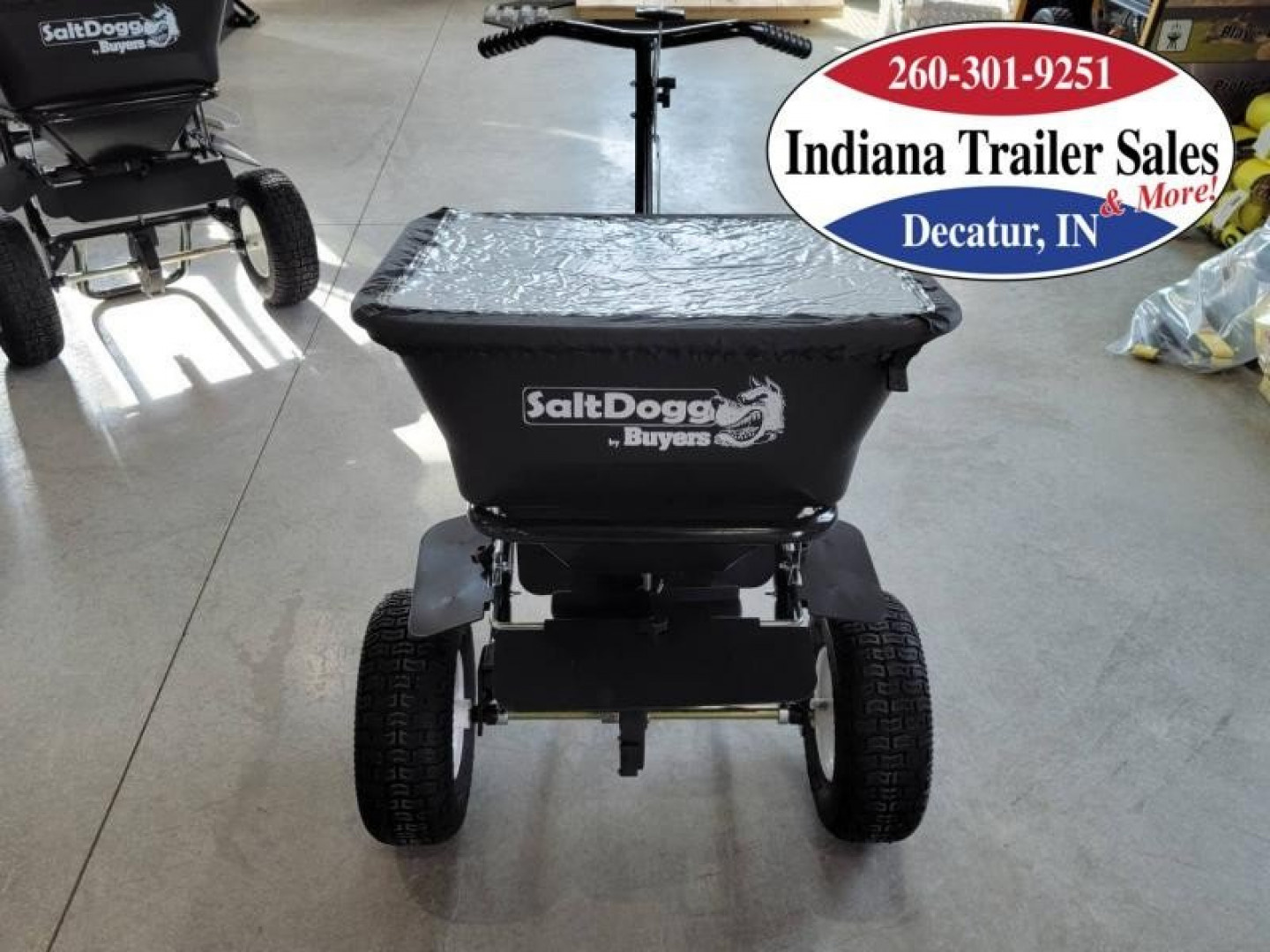 New BUYERS SaltDogg Bulk Salt Walk Behind Broadcast Spreader Salt Spreader