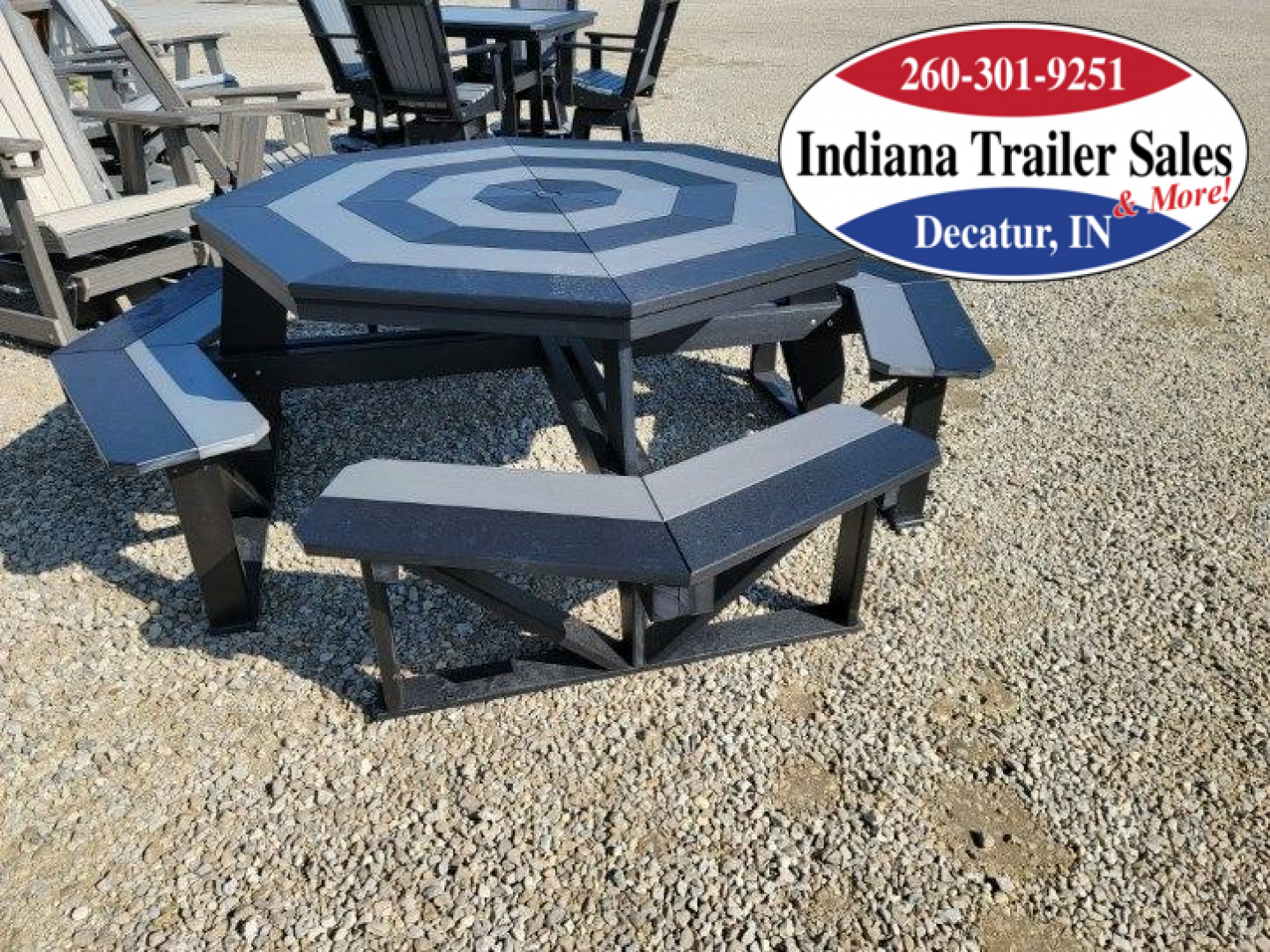 New Poly Furniture Octagon Picnic Table