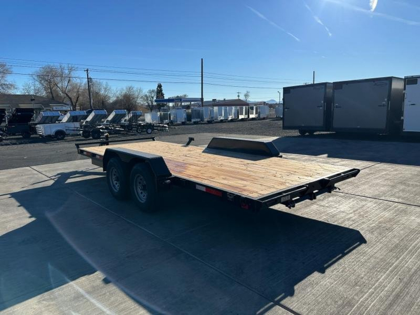 New 7x18 Tandem Axle 10k Flatbed Trailer