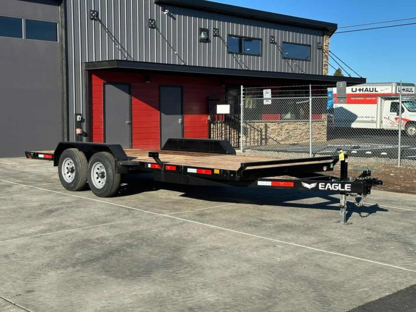 New 7x18 Tandem Axle 10k Flatbed Trailer