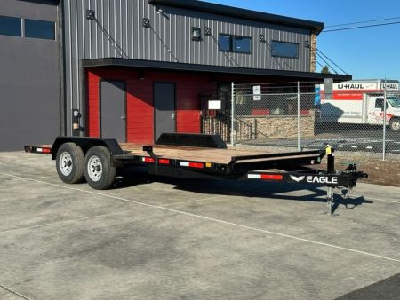New 7x18 Tandem Axle 10k Flatbed Trailer