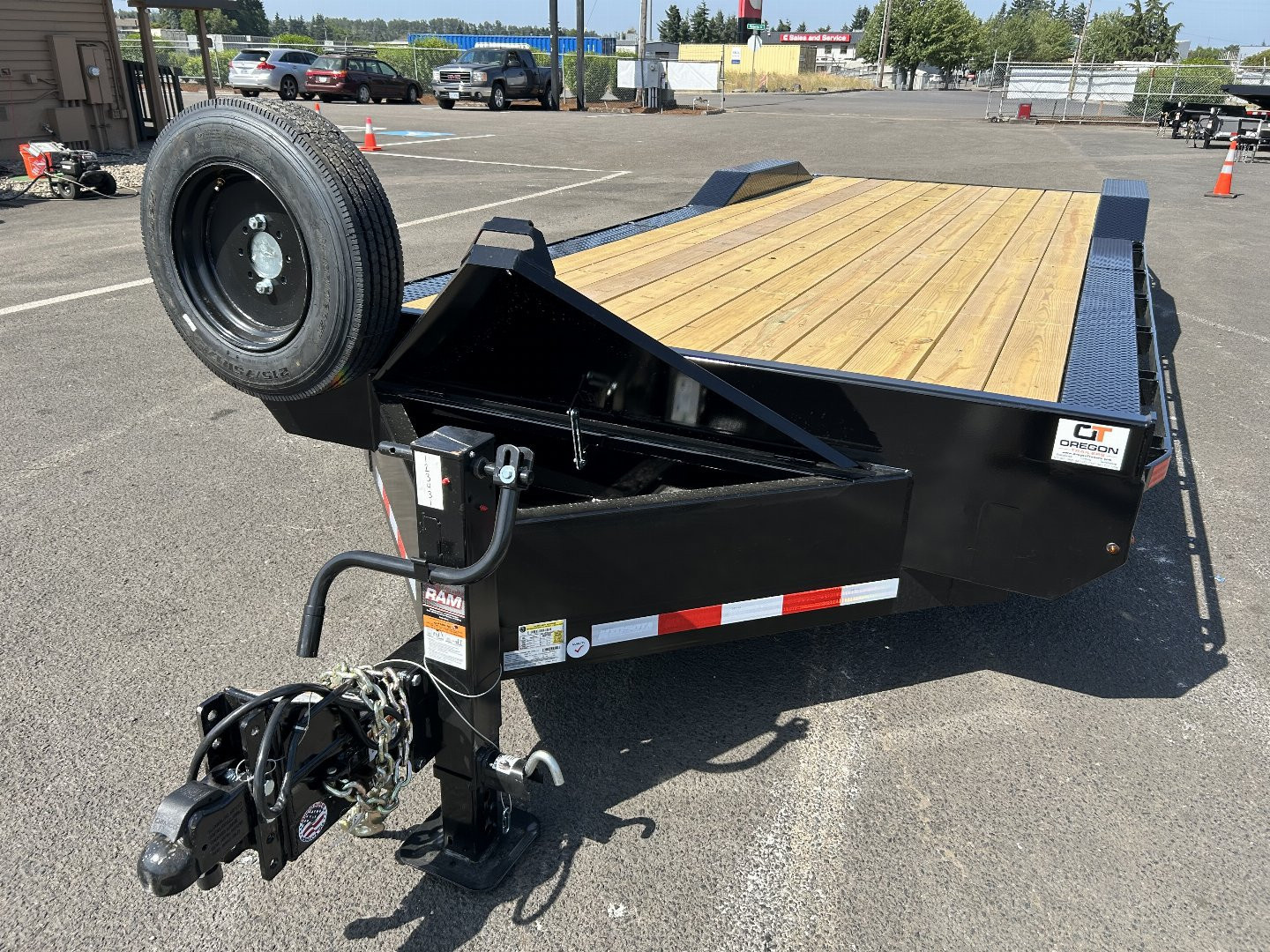 New 2025 Midsota 8.5x24 Flatbed Equipment Trailer 17.6K GVWR