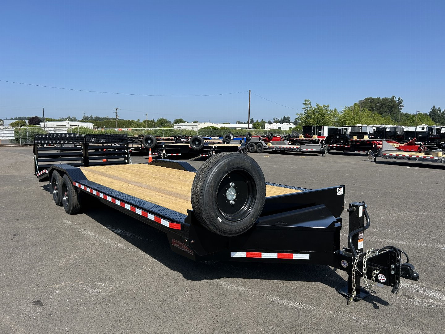 New 2025 Midsota 8.5x24 Flatbed Equipment Trailer 17.6K GVWR