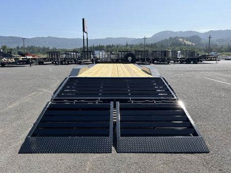 New 2025 Midsota 8.5x24 Flatbed Equipment Trailer 17.6K GVWR