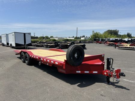 New 2025 Midsota 8.5x24 Split Tilt w/ Drive Over Fenders 17.6K GVWR