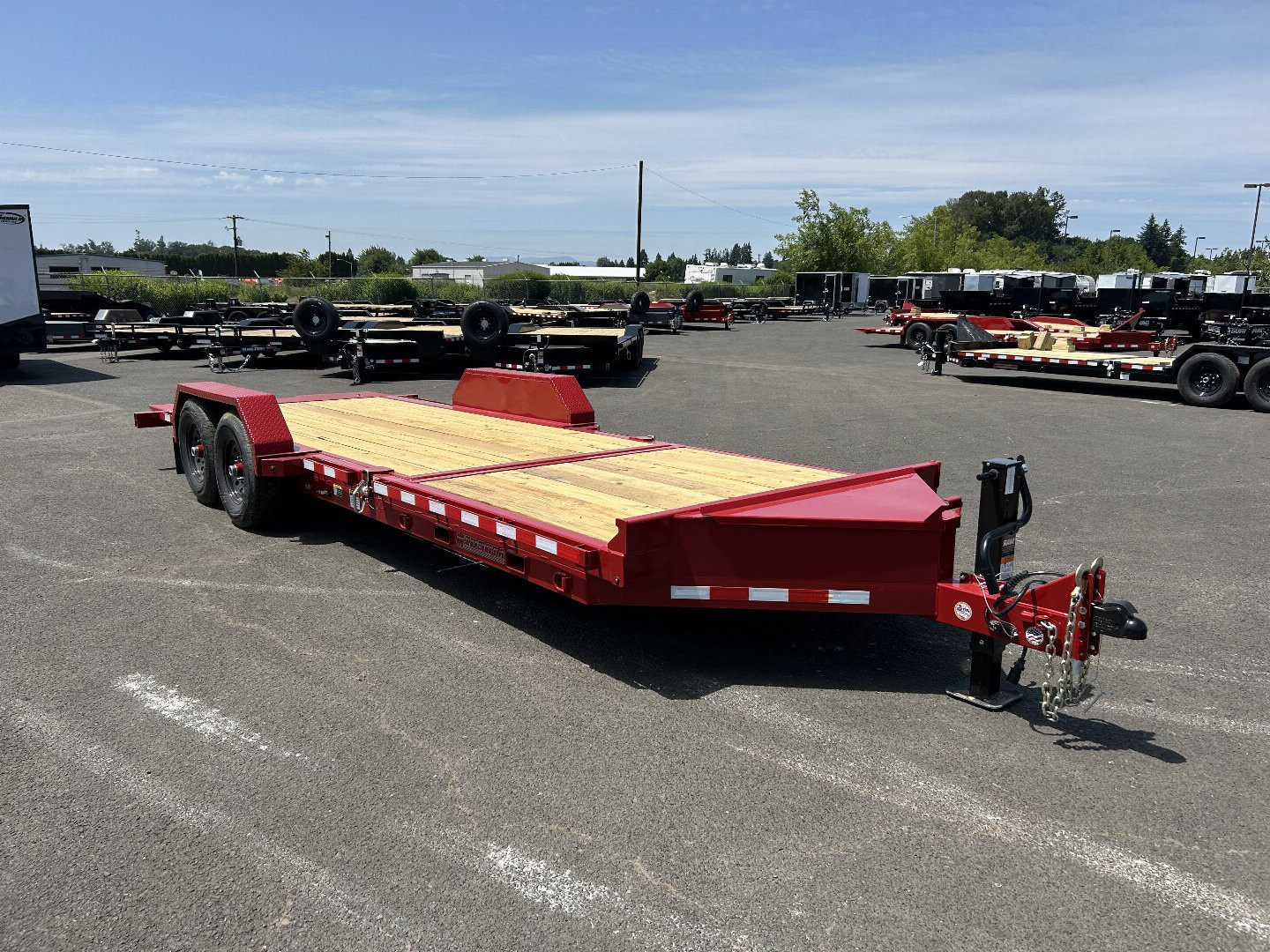 New 2025 Midsota 7x22 Split Tilt Equipment Trailer 15.4K GVWR