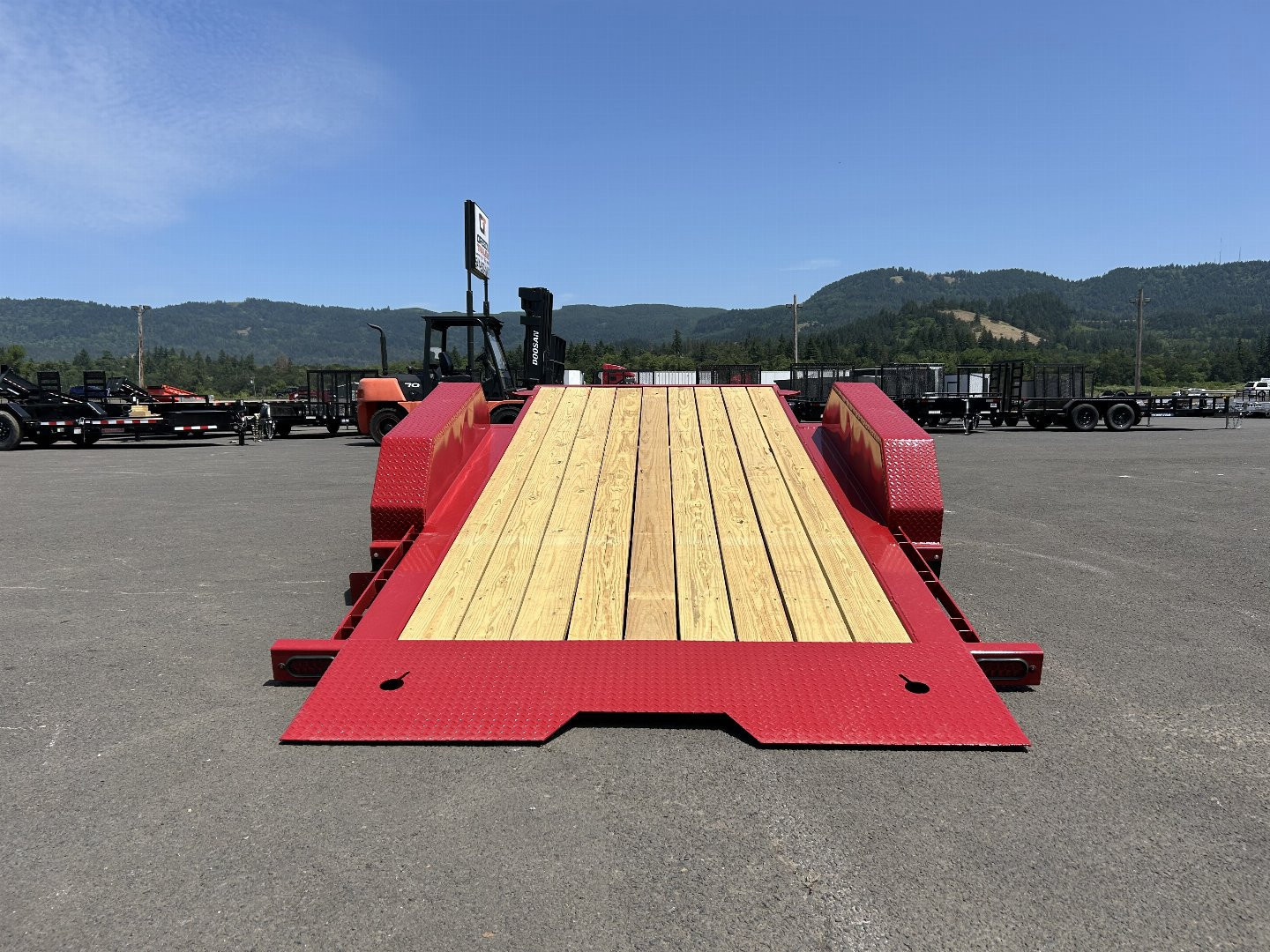 New 2025 Midsota 7x22 Split Tilt Equipment Trailer 15.4K GVWR