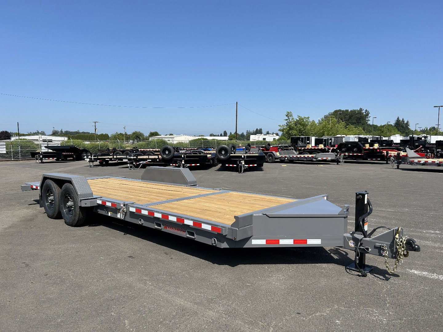 New 2025 Midsota 7x24 Split Tilt Equipment Trailer 15.4K GVWR