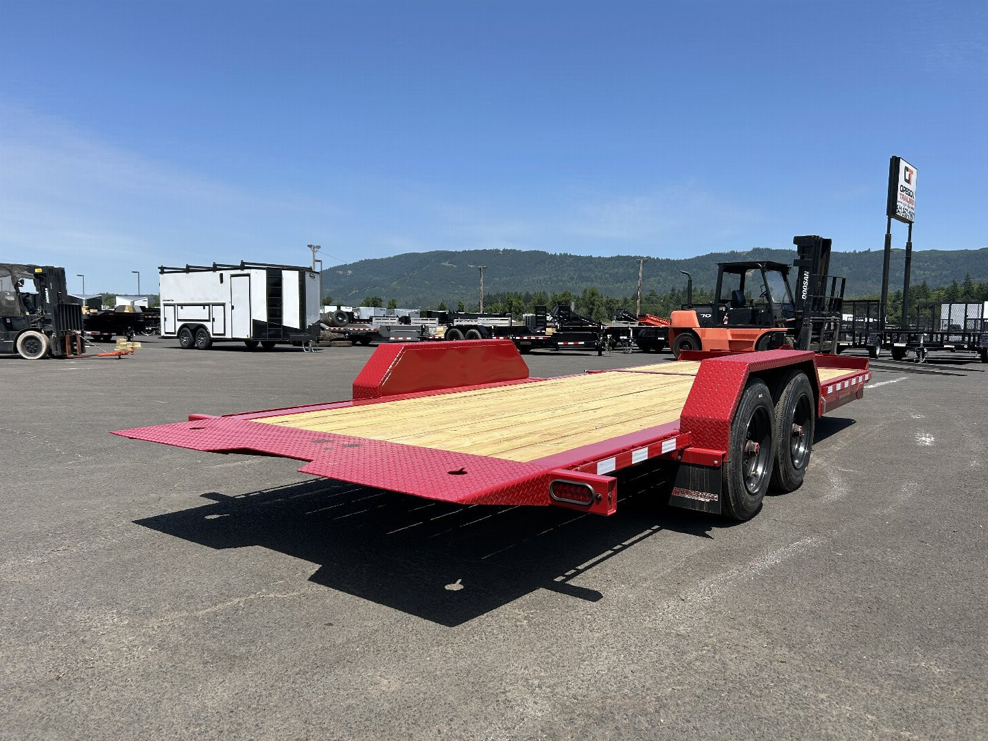 New 2025 Midsota 7x24 Split Tilt Equipment Trailer 15.4K GVWR