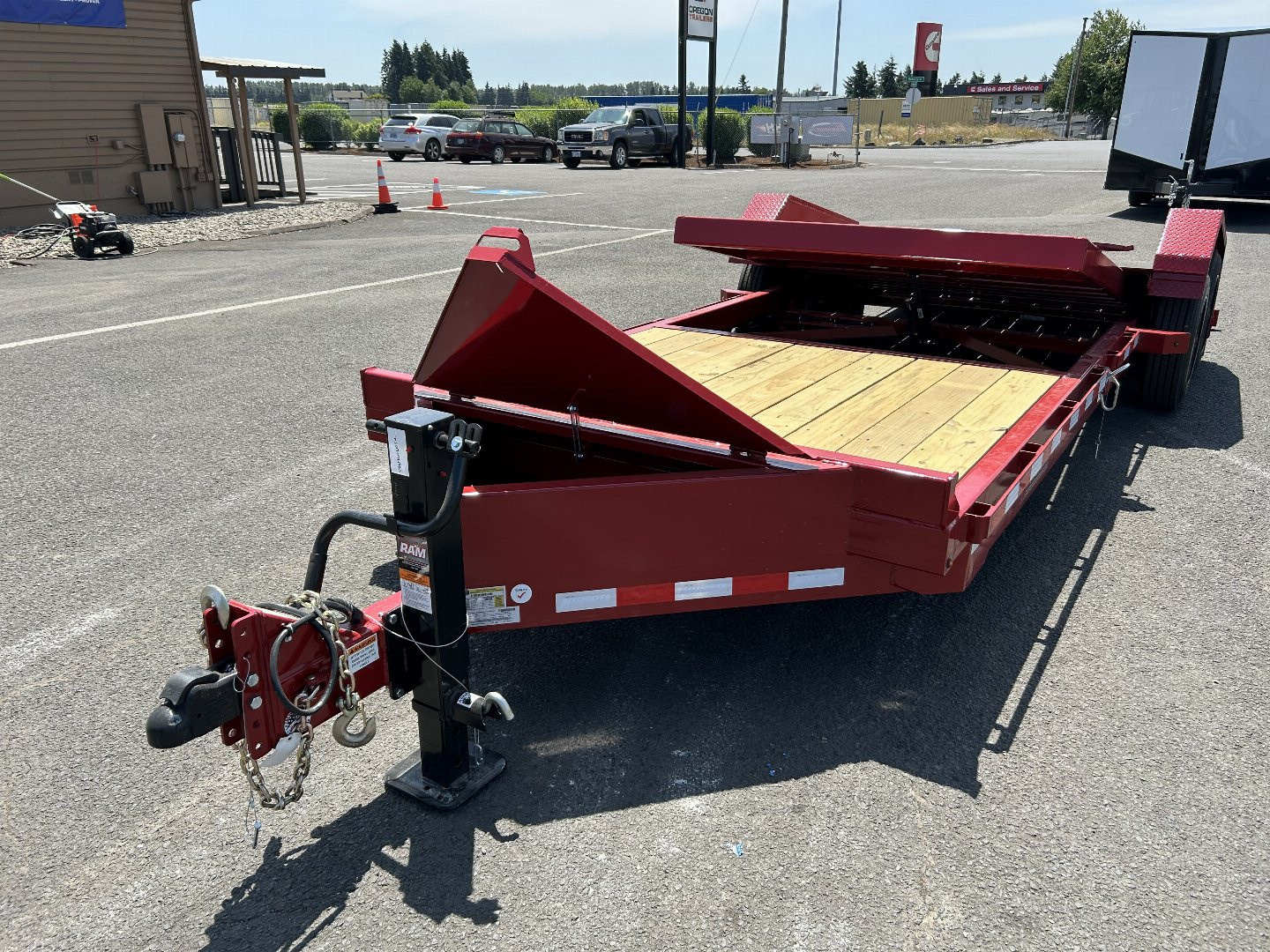 New 2025 Midsota 7x24 Split Tilt Equipment Trailer 15.4K GVWR