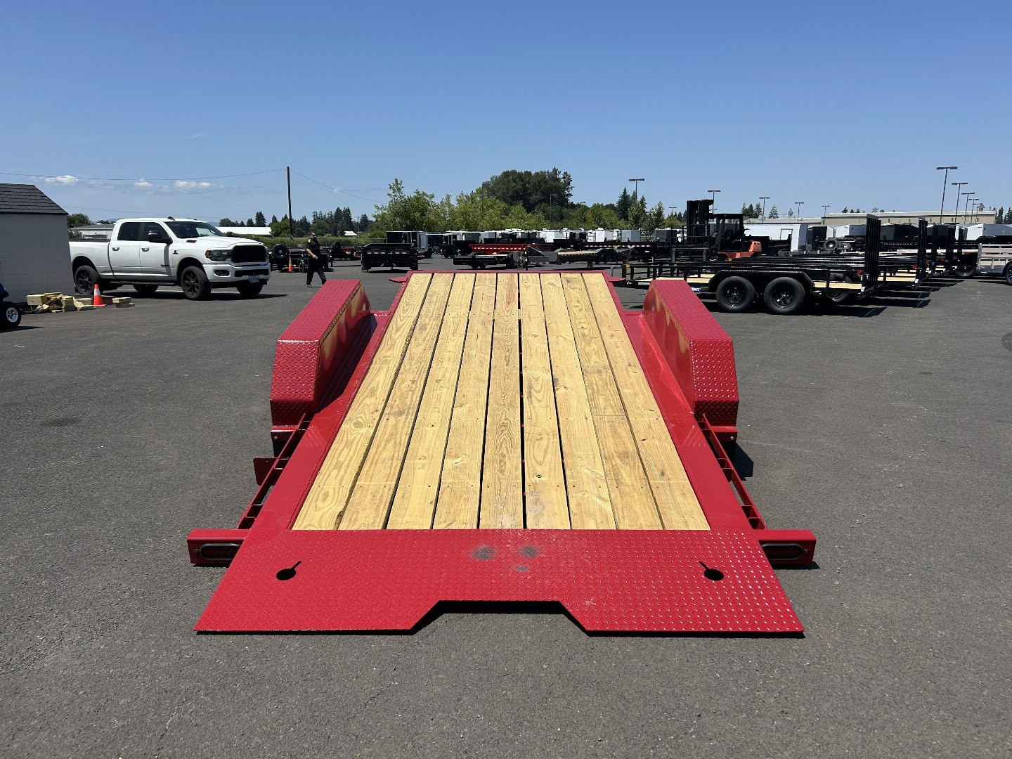 New 2025 Midsota 7x24 Split Tilt Equipment Trailer 15.4K GVWR