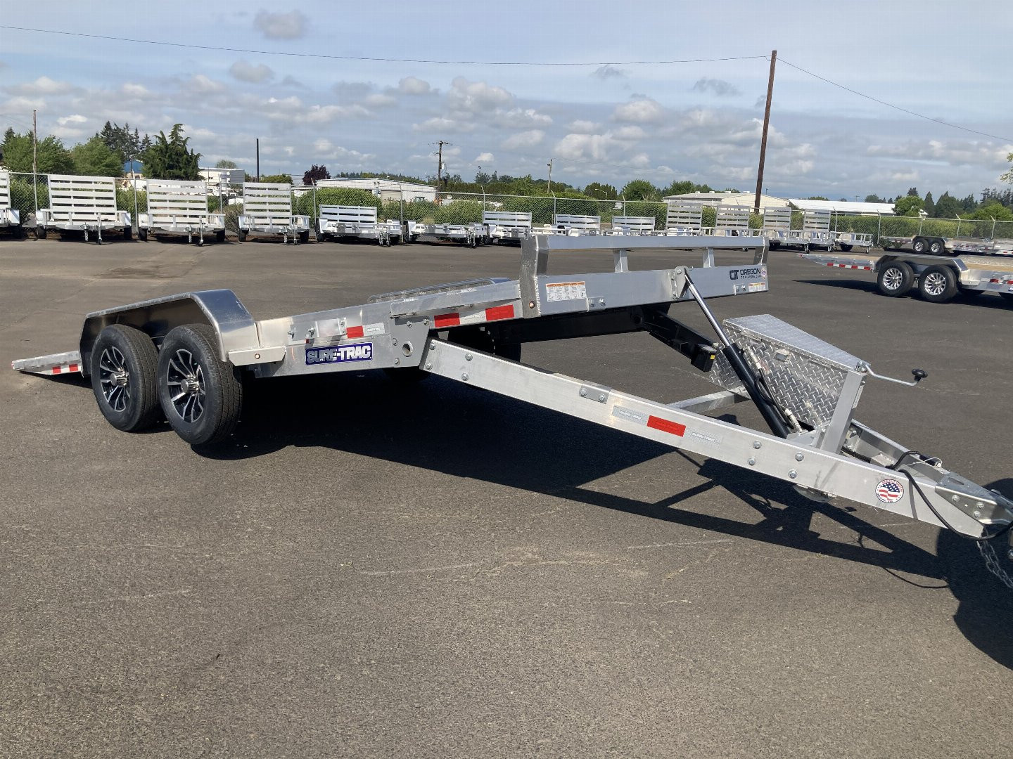 New 2025 Sure-Trac 7x20 Aluminum Power Tilt 7K GVWR