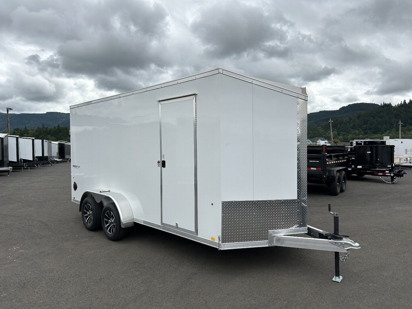 New 2025 Pace American 7X16 Aluminum Enclosed Cargo Trailer 7K GVWR