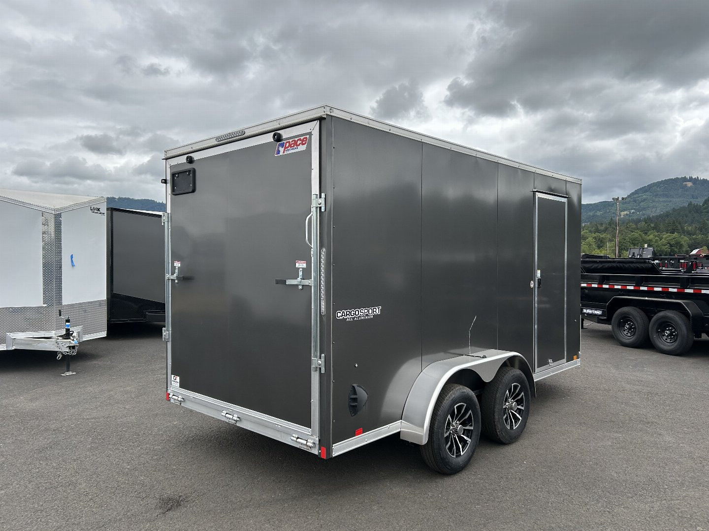 New 2025 Pace American 7X16 Aluminum Enclosed Trailer 7K GVWR
