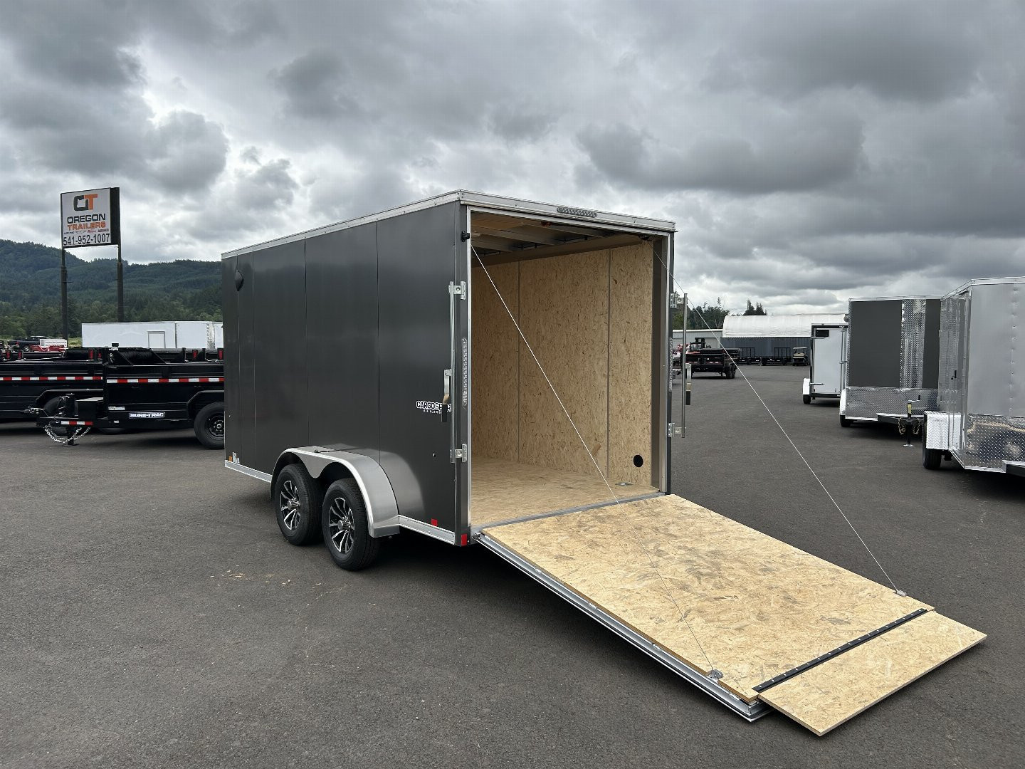 New 2025 Pace American 7X16 Aluminum Enclosed Trailer 7K GVWR