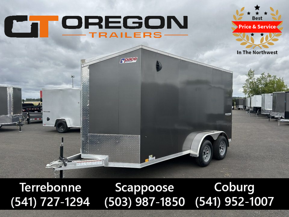 New 2025 Pace American 7X14 Enclosed Cargo Trailer 7K GVWR