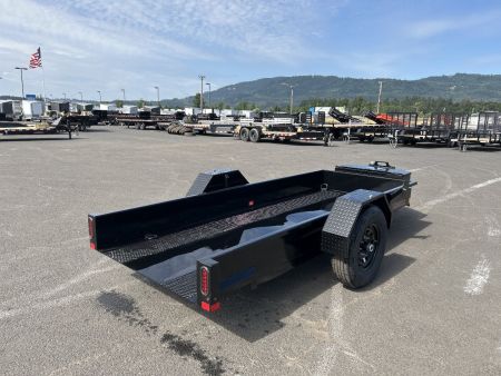 New 2025 Midsota 4.5x12 Steel Deck Power Tilt Equipment Trailer 7.7K GVWR