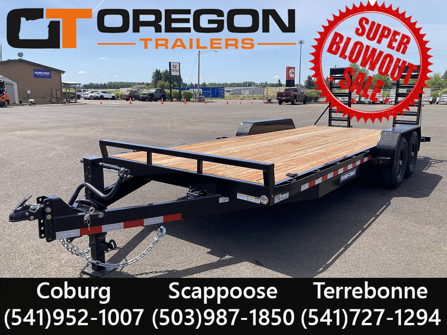 New 2025 Sure-Trac 7x20 Equipment Flat Bed 14K GVWR