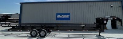New 2026 May Trailer Manufacturing 2025 MAY 36' ROUND BALE HAY DUMP TRAILER, (2) 7000lb TANDEM AXLES Hay Trailer