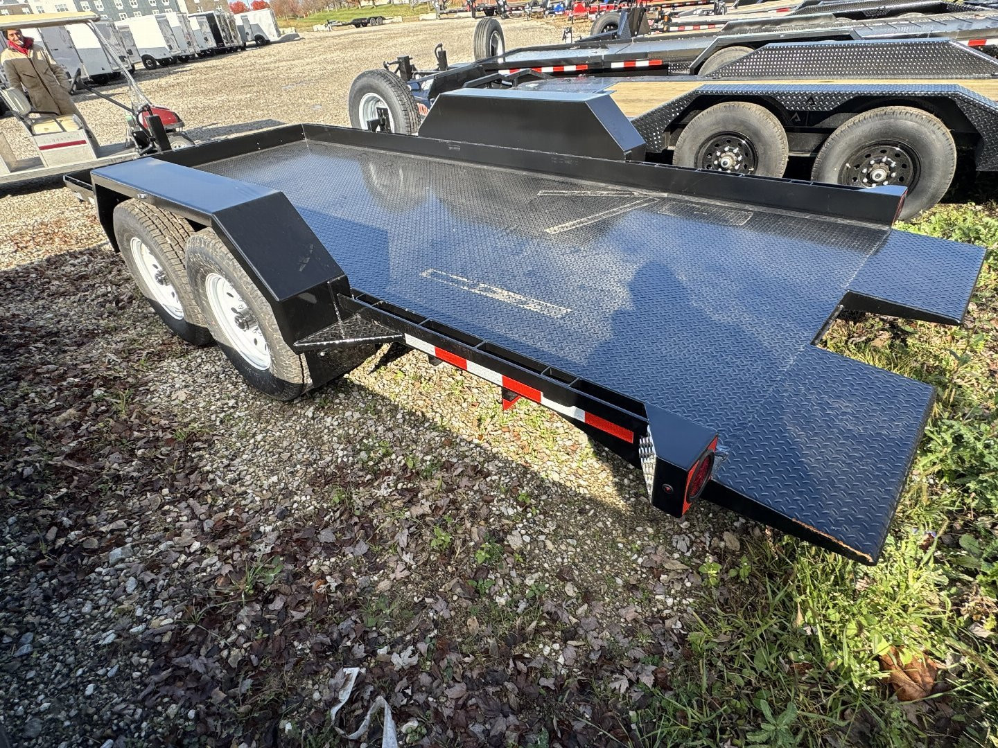New 2025 Imperial Trailer LB-14-16 Tilt Trailer 78X16 TA (GVW:14000) BLACK