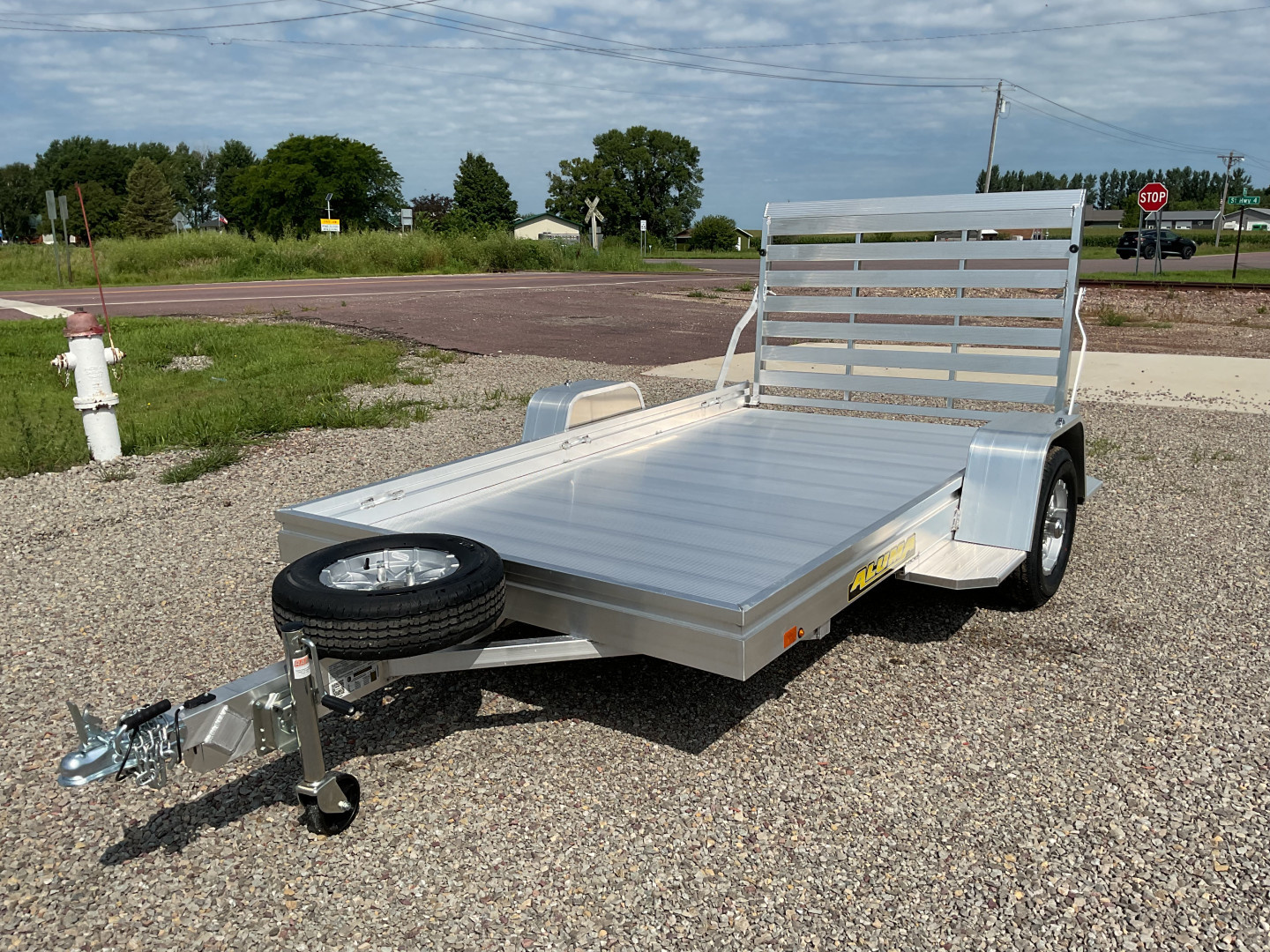 New 2026 Aluma 6810S-STG Utility Trailer