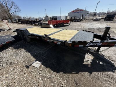 New 2025 LIBERTY LT14K83X20SPB8WF Tilt Trailer 83X20 TA PARTIAL (GVW:14000) MIDNIGHT BLACK