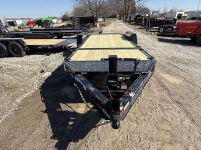 New 2025 LIBERTY LT14K83X20SPB8WF Tilt Trailer 83X20 TA PARTIAL (GVW:14000) MIDNIGHT BLACK