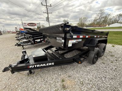 New 2023 PJ Trailers DL212 Dump Trailer 83X12 TA (GVW:14000) BLACK