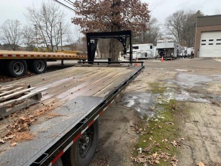 New 2022 BWISE 8x24 GN Flatbed Equipment Trailer