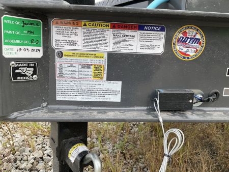 New 2025 HORIZON TRAILERS ETZBP-24 8K Tilt Trailer 83X24 TA 22" HEIGHT PARTIAL TILT (GVW:17440) GRAY