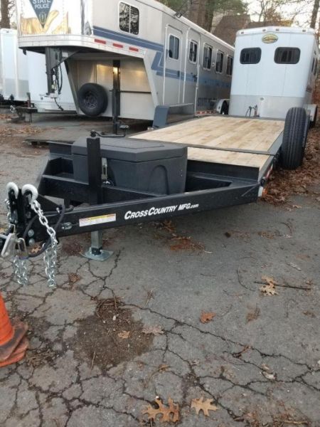 New 2025 Cross Country Manufacturing 7 x 20 Flatbed Tilt Trailer