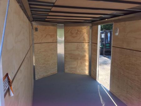 New iTi Cargo Trailers Enclosed Bike Trailer 7x12 Motorcycle Trailer
