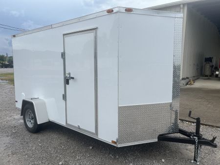 New 2025 Trailblazer 6X12 CARGO ENCLOSED TRAILER REAR RAMP