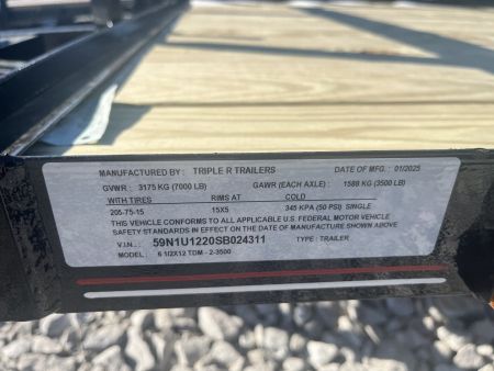New 2025 Trailblazer 6 1/2X12 TDM UTILITY TRAILER