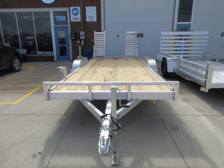 New 2026 Sport Haven 7'X18' ALUMINUM HD W/4' SPLIT RAMPS Equipment Trailer