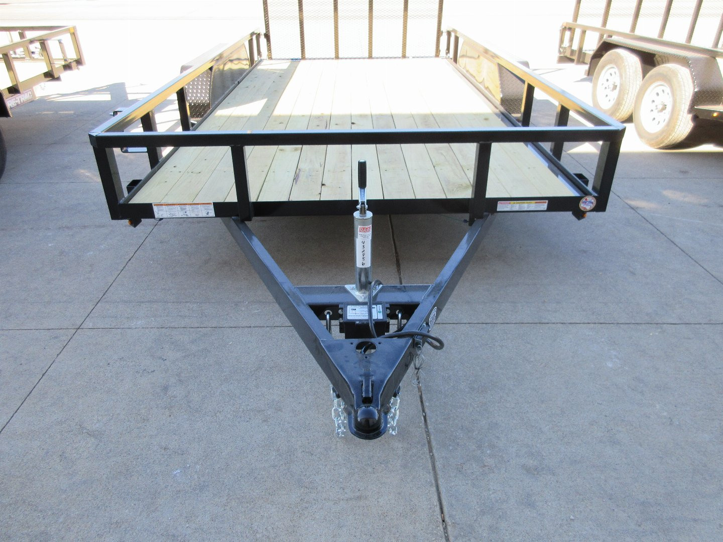 New 2025 SURE-TRAC 7X14 TUBE TOP 7K Utility Trailer WITH 5' GATE