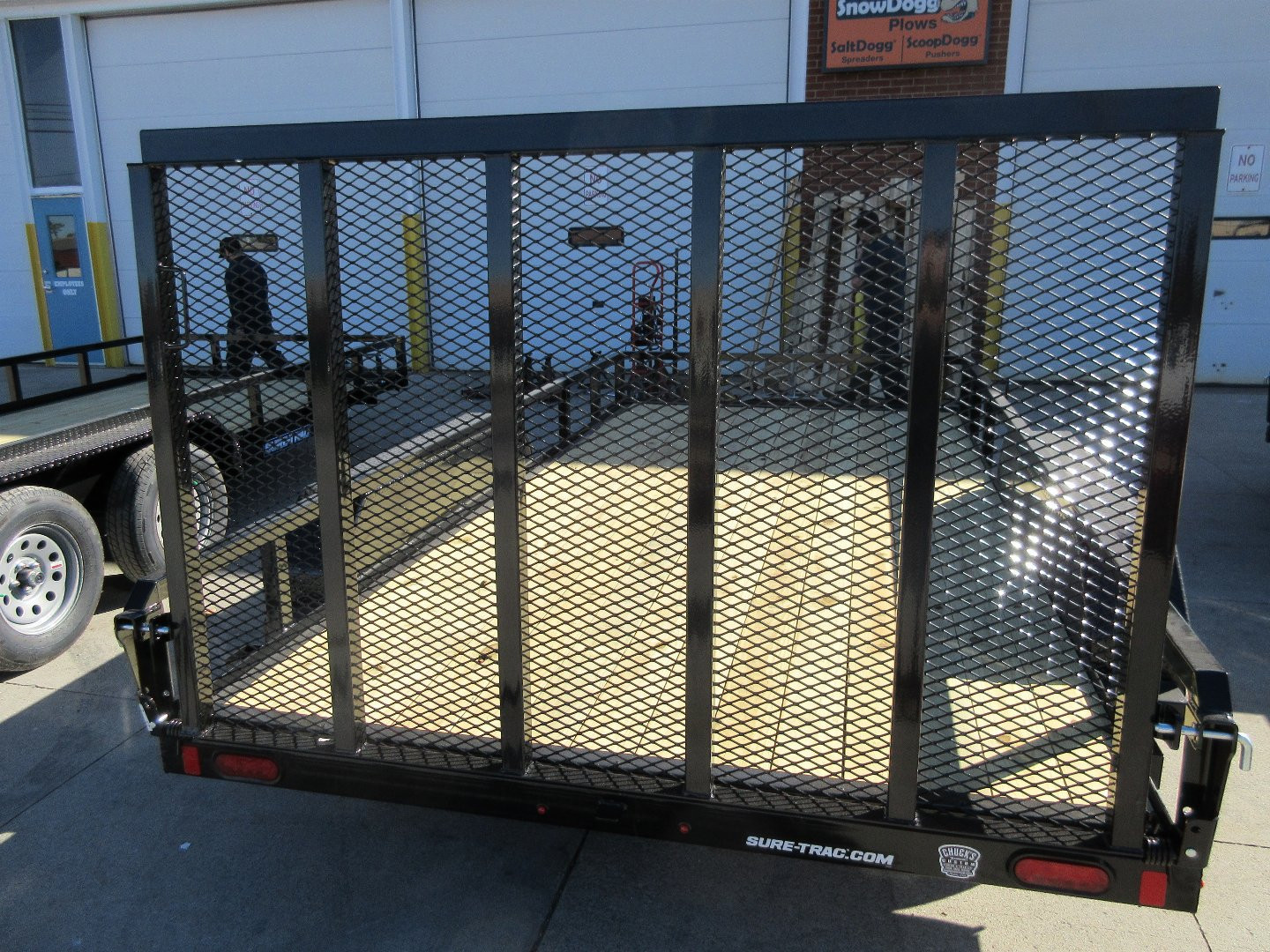 New 2025 SURE-TRAC 7X14 TUBE TOP 7K Utility Trailer WITH 5' GATE