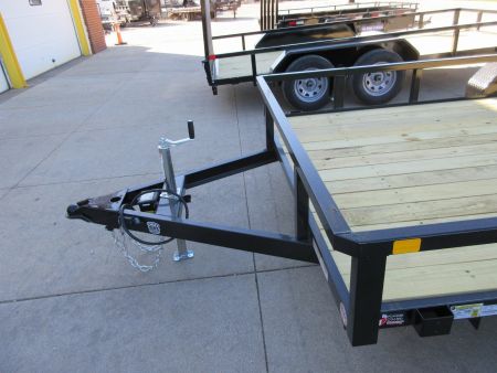 New 2025 SURE-TRAC 7X14 TUBE TOP 7K Utility Trailer WITH 5' GATE