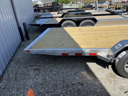 New 2025 SURE-TRAC 82 x 18 Aluminum Power Tilt 7K Car Hauler