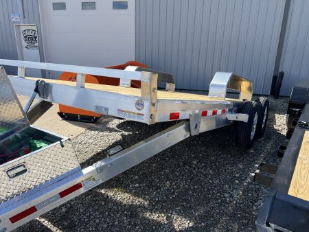 New 2025 SURE-TRAC 82 x 18 Aluminum Power Tilt 7K Car Hauler