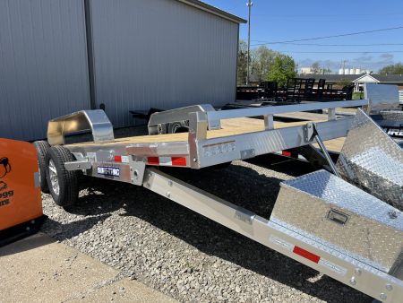 New 2025 SURE-TRAC 82 x 18 Aluminum Power Tilt 7K Car Hauler