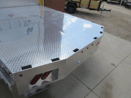 New 2025 Tuff Truck Bodies Truck Bed 8'6"X84" ECONOMY ALUMINUM RANCHER W/TRAP DOOR NO HITCH