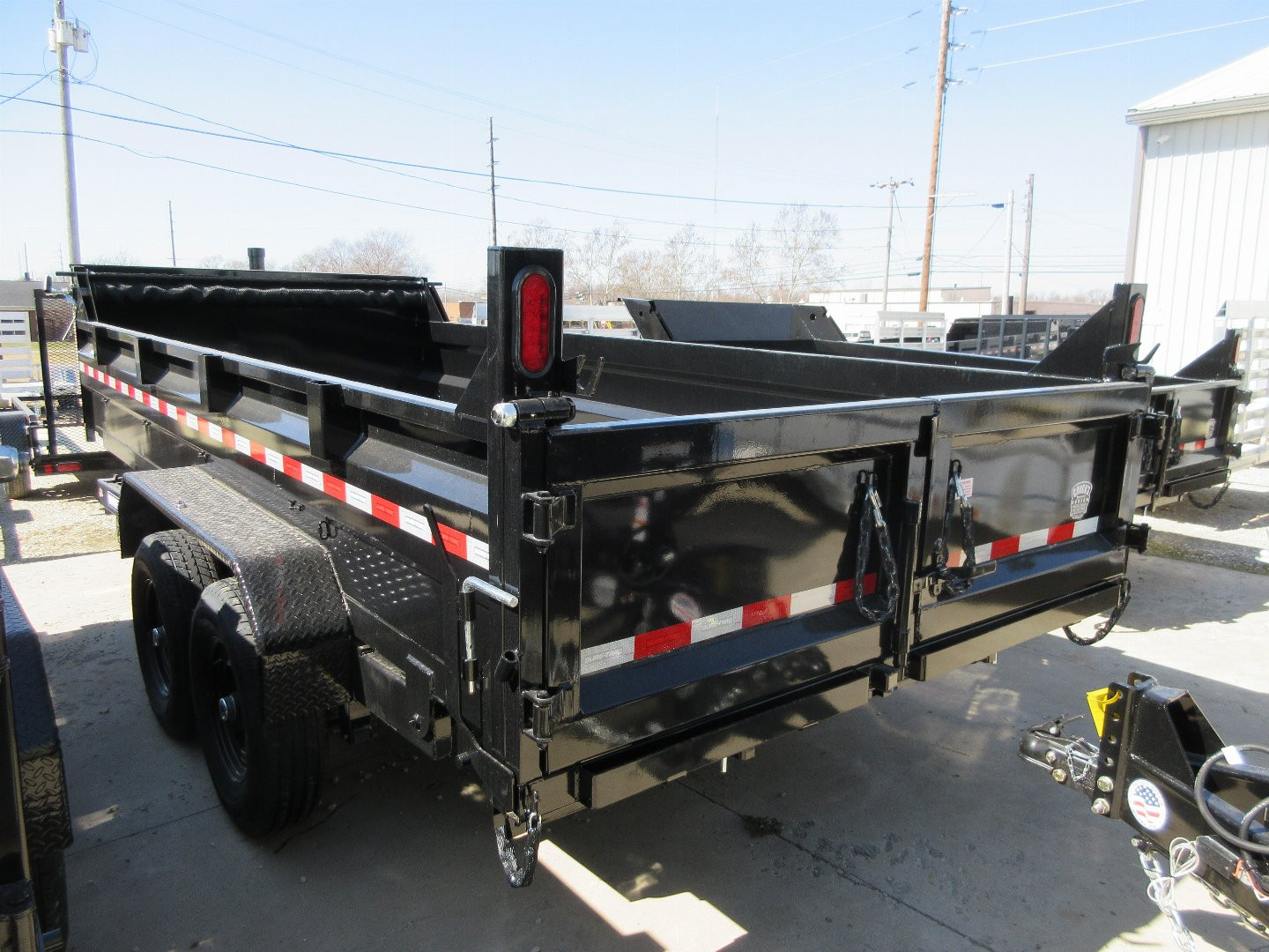 New 2025 Sure-Trac 82 x 16 HD Low Profile Dump Trailer 14K TelescopIc