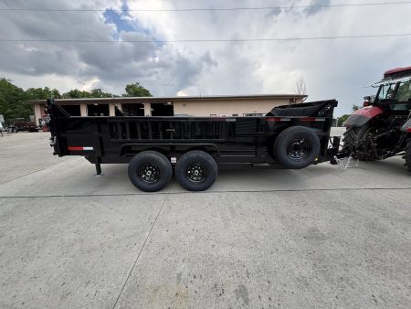 New 2027 GRIFFIN TRAILERS 7X16 Low Profile Dump Trailer W/ Telescopic Cylinder (Tarp/Ramps/Spare Included) - 14,000# GVWR