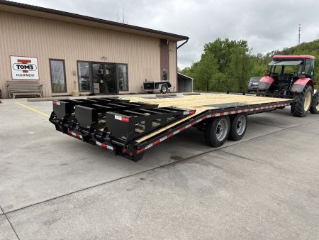 New 2025 Quality Trailers 23' Deckover (18' + 5' Dovetail) - Pro Series w/ 3 Lay Down Ramps - 17000# GVWR