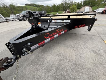 New 2025 Quality Trailers 23' Deckover (18' + 5' Dovetail) - Pro Series w/ 3 Lay Down Ramps - 17000# GVWR
