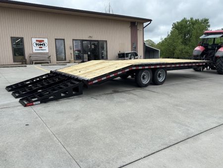 New 2025 Quality Trailers 23' Deckover (18' + 5' Dovetail) - Pro Series w/ 3 Lay Down Ramps - 17000# GVWR